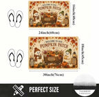 Pumpkin Patch Ghosts Doormat 16" X 24" Dirt Trapper Non Slip Outdoor Mat - Image 2