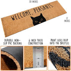 Welcome Peasants Cat Doormat 50x15 Inch - Image 3