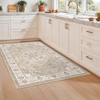 3x5 Living Room Area Rugs: Vintage Washable Non-Slip Rug - Image 4