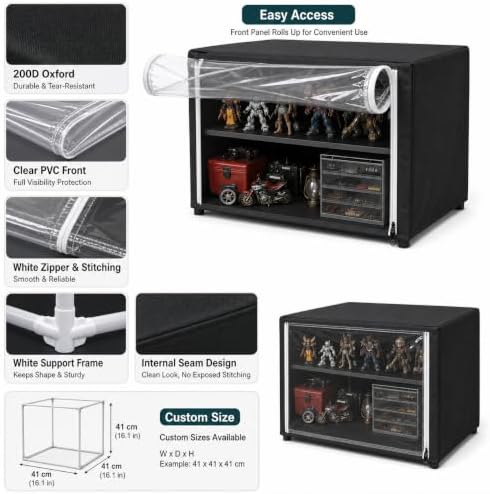 Corevibe Custom Size Dust Cover, PVC Front Oxford Sides - Image 4