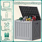 Devoko 40 Gallon Deck Box Lockable Outdoor Storage Box Waterproof - Image 4
