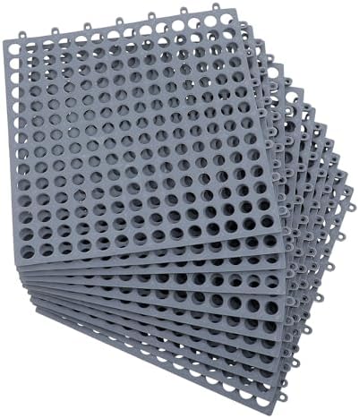 12 Pcs Interlocking Floor Tiles, 11.8 x 11.8 Inch Modular Cushion Mat by Unknown