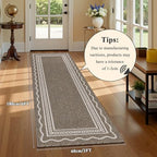 Ileading Hallway Runner Rug 2x6ft Kitchen Floor Mat Modern Geometric Non Slip - Image 6