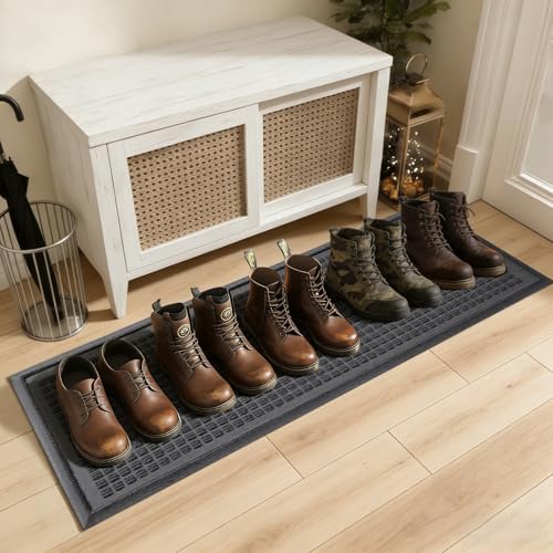 HIYARD Boot Tray for Entryway, Non-Slip Shoe Tray Drying Mat, Waterproof Boot by HIYARD