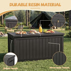 EFU Outdoor Storage Box Waterproof 380 Gal Gen 2 Resin Deck Box Gas Struts - Image 4