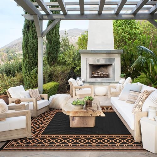GENIMO Fall Decor Outdoor Rug, Waterproof Plastic Rugs - Image 4
