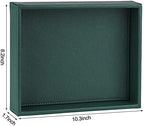 HofferRuffer Faux Leather Decorative Tray, Elegant Desktop Storage Organizer - Image 6