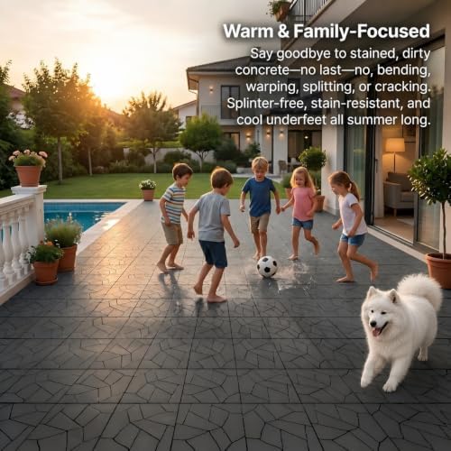 Interlocking Patio Plastic Deck Tiles - Image 7