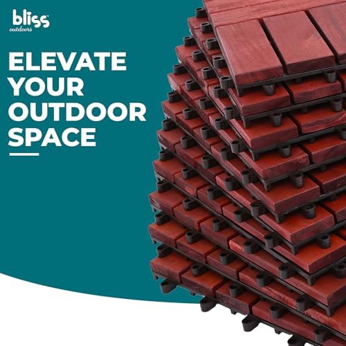 Bliss Outdoors Acacia Interlocking Deck Tiles - Image 3