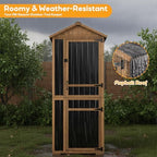 Outdoor Storage Cabinet, Extra-Tall Shed - Image 5