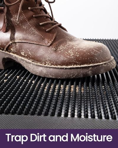 DEXI Door Mat Outside Entrance 24x36, Heavy Duty Rubber Doormats - Image 4