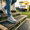 Rubber Stair Treads Outdoor 35" x 10" 5-Pack by ThunderGrip