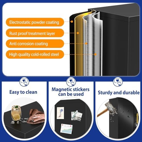 GAIOUS 35'' Tall Metal Storage Cabinet - Image 4
