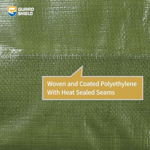 GUARD SHIELD Heavy Duty Tarp 20x20 Feet Green Multi Purpose Thick Waterproof - Image 5