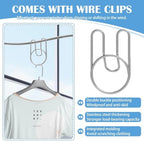 Upgrade-Retractable Clothesline Indoor, Non-Sagging Outdoor Clothes Line - Image 5