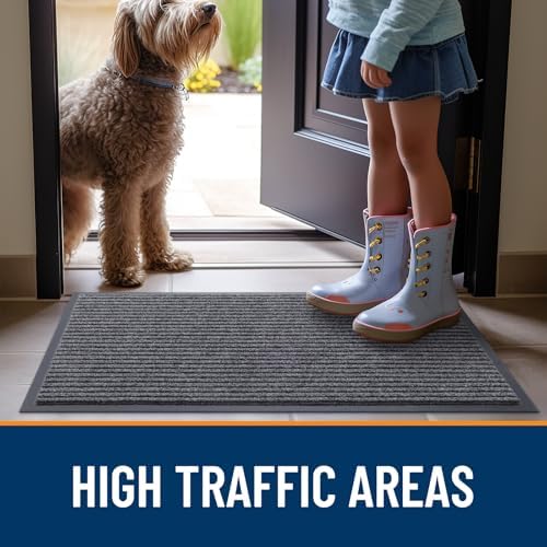 OLANLY 2-Pack Front Door Mats 47x32, Waterproof Heavy-Duty Doormats - Image 7