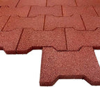 Playsafer Rubber Garden Pavers ¾” Interlocking Safety Tiles - Image 6