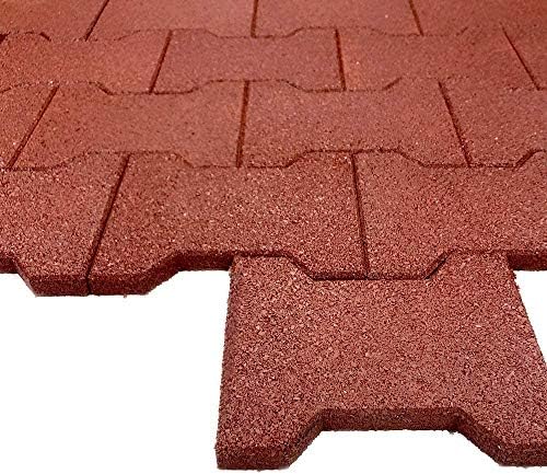 Playsafer Rubber Garden Pavers ¾” Interlocking Safety Tiles - Image 6