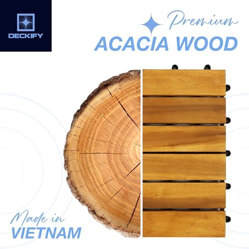 Acacia Interlocking Deck Tiles Outdoor Waterproof - Image 6