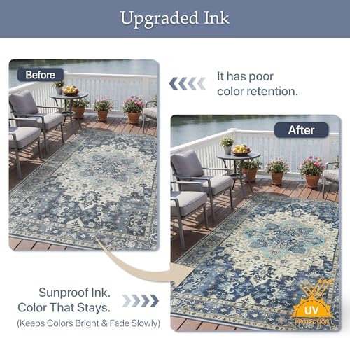 GENIMO Indoor Outdoor Rug, Washable - Image 5