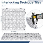 Interlocking Drainage Tiles 50PCS Modular Interlocking Cushion 12" x 12" - Image 2