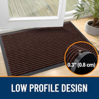 OLANLY 2-Pack Front Door Mats 33x21, Waterproof Heavy-Duty Doormats - Image 4