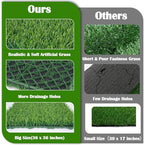 9Pack Fake Grass Turf Tiles 12"x12" Pet Turf - Image 4