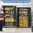 GAIOUS 71" Tall Metal Storage Cabinet - Image 4