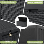 Outdoor Storage Box Waterproof, 75 Gallon Deck Box - Image 5