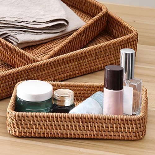 Small Wicker Tray, Rattan Tray Basket - Image 7