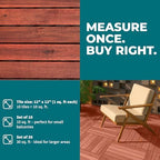Bliss Outdoors Acacia Interlocking Deck Tiles - Image 4