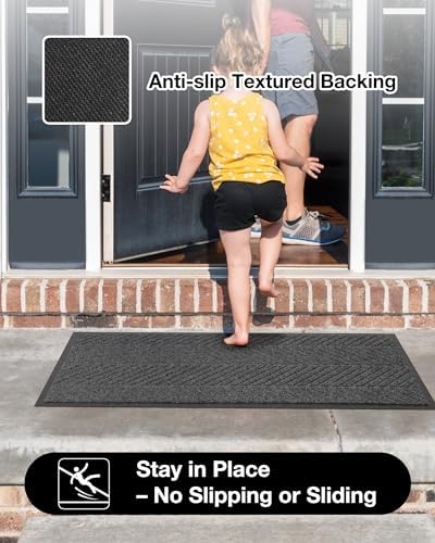 4′ x 8′ Heavy Duty Front Door Mat Indoor Outdoor Entrance, Large Non-Slip All - Image 5