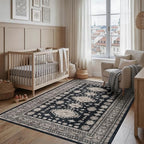 5x7 Living Room Rug Washable Non Slip Distressed Boho Large Carpet - Image 4