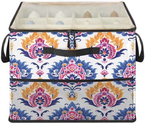 Boho Mandala Floral Shoe Organizer - Image 2
