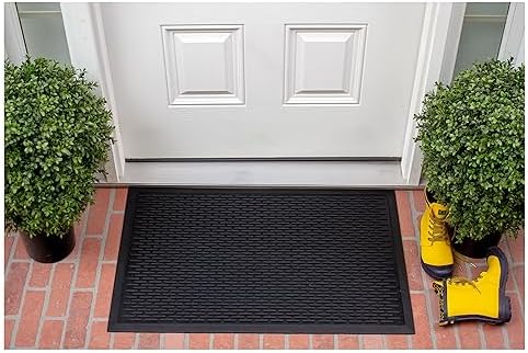 Calloway Mills 153483660 Rubber Ridge Scraper Doormat 3' x 5' - Image 4