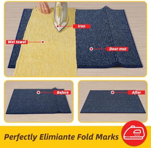 JSEI Dirt Trapper Door Mat 24" x 36", Non-Slip Washable Doormats - Image 2
