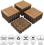 Yaheetech 27PCS Patio Floor Tiles Outdoor Interlocking Deck 12 x 12in - Image 6