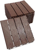 Interlocking Deck Tiles for Balcony, 12 x 12 Inch Waterproof & Weatherproof by Unknown