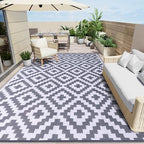 OLANLY Outdoor Rug 8x10 ft Waterproof Reversible Mat by OLANLY