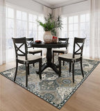 Lahome Moroccan Washable Living Room Rug, 5x8 Rugs - Image 3