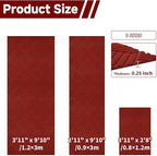 jxgzyy Outdoor Red Runner Rug 2'11" x 9'10" - Image 2