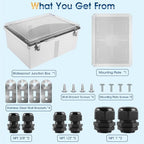 Waterproof Outdoor Project ABS Plastic Junction Box IP67 Weatherproof Dustproof - Image 7