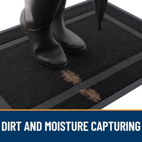 OLANLY Front Door Mat Outside 59x23, All-Season Heavy-Duty Rubber Doormat - Image 5