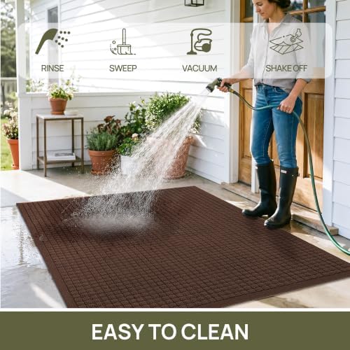 Front Door Mat Outside Entrance, Sturdy Indoor Outdoor Doormat 60x36 - Image 6