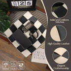 Valet Tray for Men Leather Key Tray for Entryway Table Bedside Nightstand - Image 3