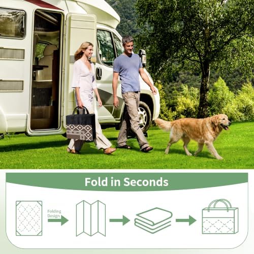GENIMO Outdoor Rug, Waterproof Plastic Rugs 10'x20' - Image 5