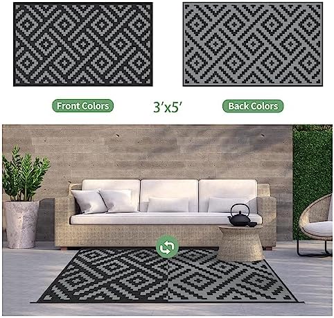GENIMO Outdoor Rug 3'x5' Waterproof - Image 5
