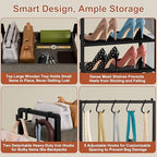 Shoe Rack for Entryway, 2-in-1 Shoe and Purse Rack - Image 4