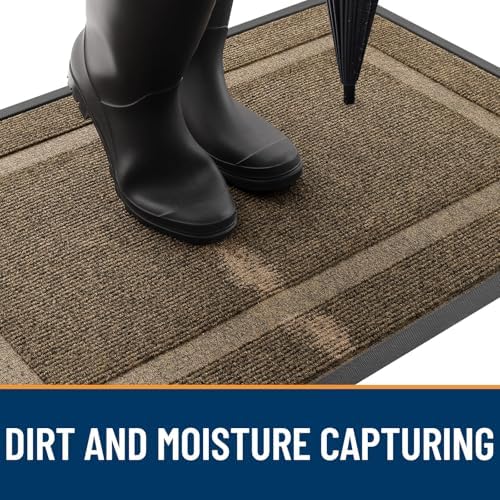 OLANLY Front Door Mat Outside 59x34, All-Season Heavy-Duty Rubber Doormat - Image 5