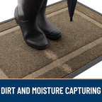 OLANLY Front Door Mat Outside 59x34, All-Season Heavy-Duty Rubber Doormat - Image 5